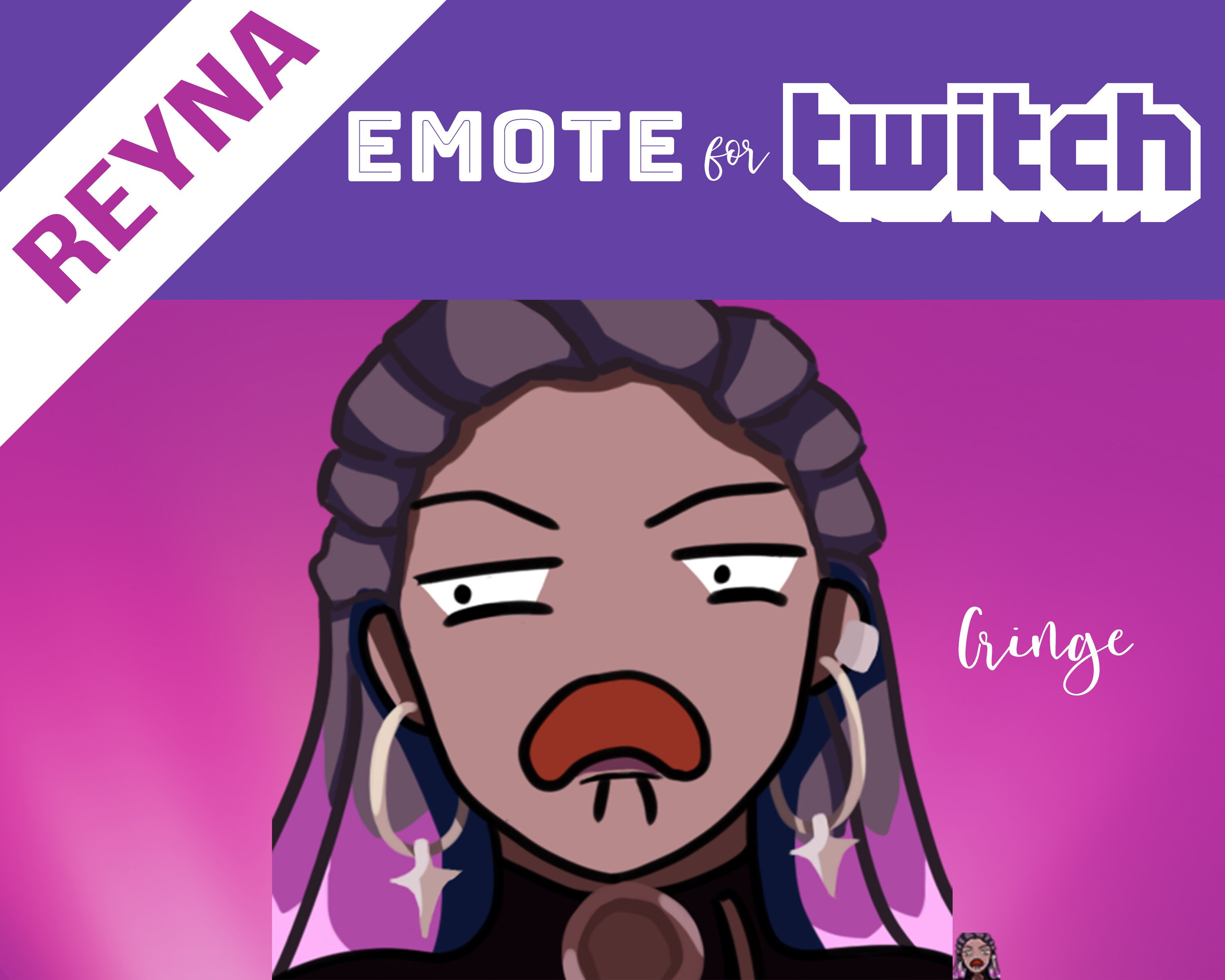 Valorant Emote for Twitch - Reyna Cringe - Etsy