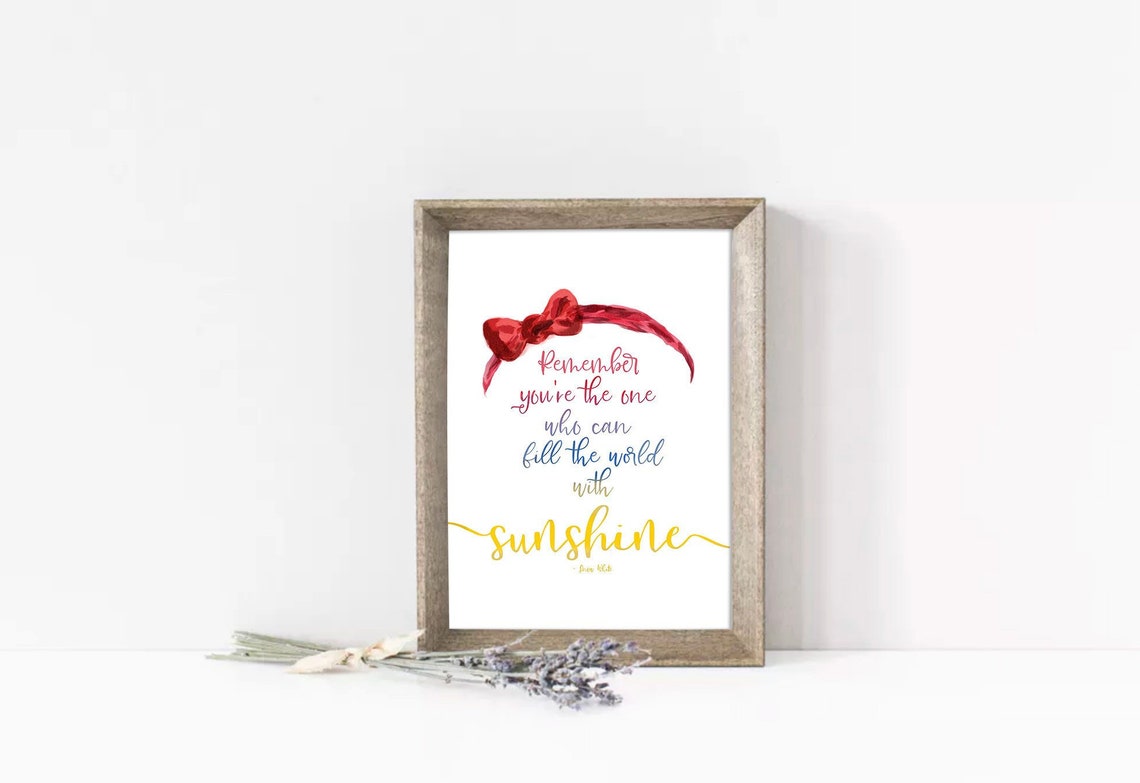 Disneyoffertes Vergeet niet dat je degene bent die de Etsy