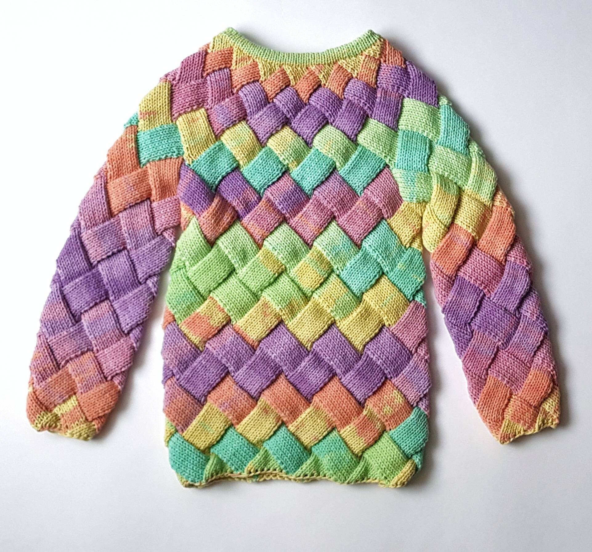 Custom knit sweater rainbow sweater Light knit sweater Etsy