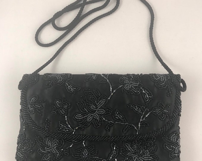 Featured listing image: Vintage Valerie Stevens Black Beaded Evening Purse