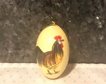 Hand Painted Eggshell Ornament