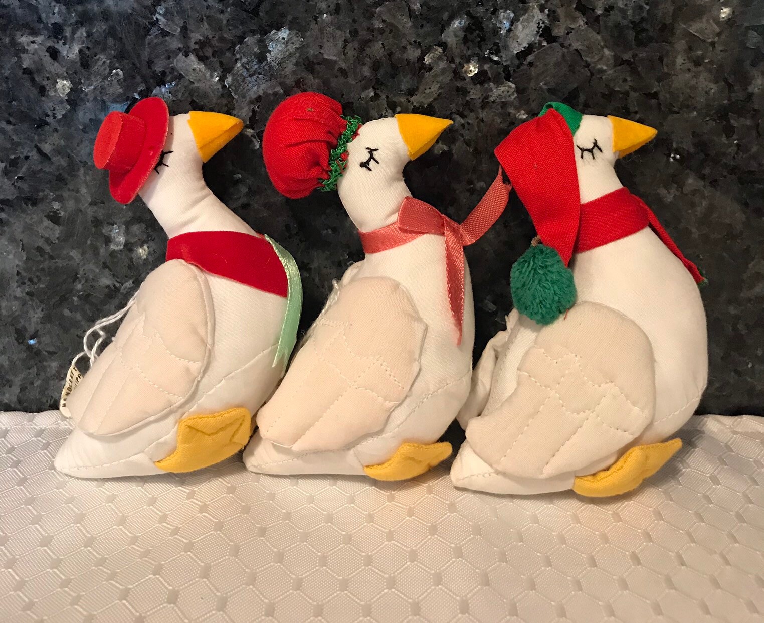 Geese Christmas Ornaments Set of 3