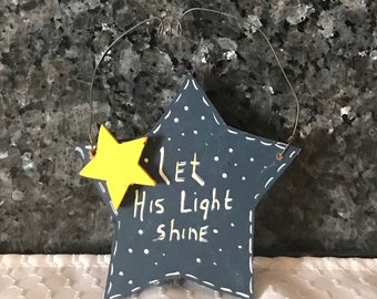Christmas Star Shaped Small Wall Décor Spiritual/Religious Themed Decor