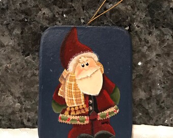 Santa Claus Paper Mache Ornament