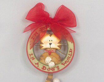 Cat Christmas Ornament by Kasa Inc.