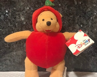 Winnie The Pooh "Apple Pooh" Mini Bean Bag Plush