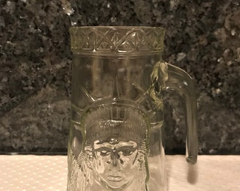Statue of Liberty Clear Glass Stein 1886-1996 Yr. Anniversary Collectible