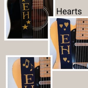 Guitar Strap Personalised EMBROIDERED for Bass/Electric/Acoustic gift for Graduation, musician, Dad, friend, band, teacher Guitar Gift afbeelding 2