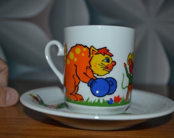 Vintage children's tableware from Kronester Porcelain