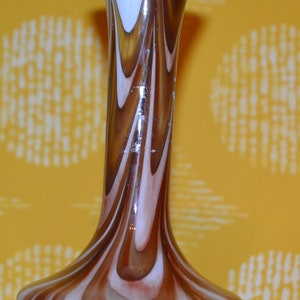 Vintage Opaline Glass Vase Space Age Retro Design 70s Mid Century