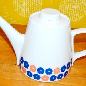 Prachtige vintage koffiepot van Melitta, keramiek, retro jaren 70, shabby chic stijl.