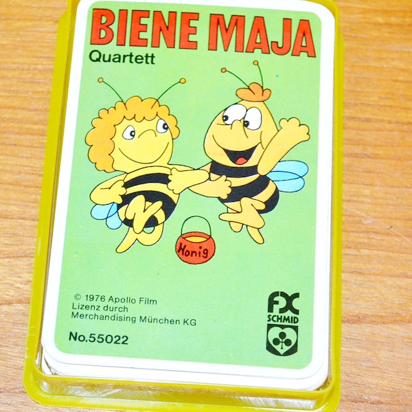 Vintage Quartet 80s by Maya the Bee Retro Mid Century Shabby Chic Children's Game