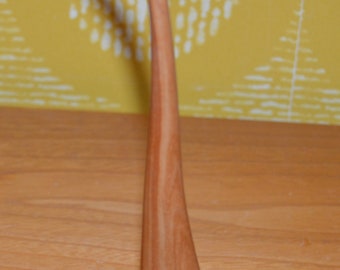 Vintage wooden figurine, brown, 1960s retro, mid-century, shabby chic, country style