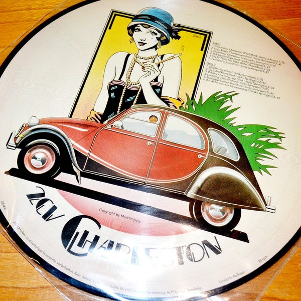 Vintage Records 2CV Charleston - Stereo Vinyl Record from the 80s Retro Mid Century Shabby Chic Country Style
