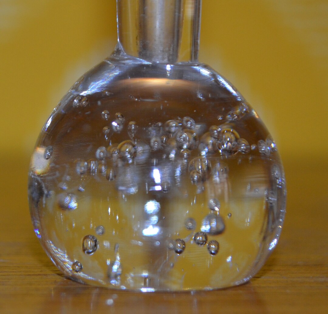 Vintage Glass Vase Bubble Glass Vase SOLIFLEUR Bubbles Glass Clear 60s ...