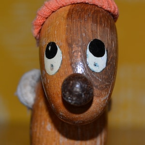 Vintage Figure Wood Retro Design 70s Mid Century Mid Century
