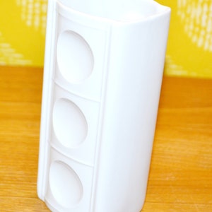Vintage ceramic vase by Schuhmann Arzberg 70s retro OP Art Mid Century Shabby Chic country house style West German ceramics