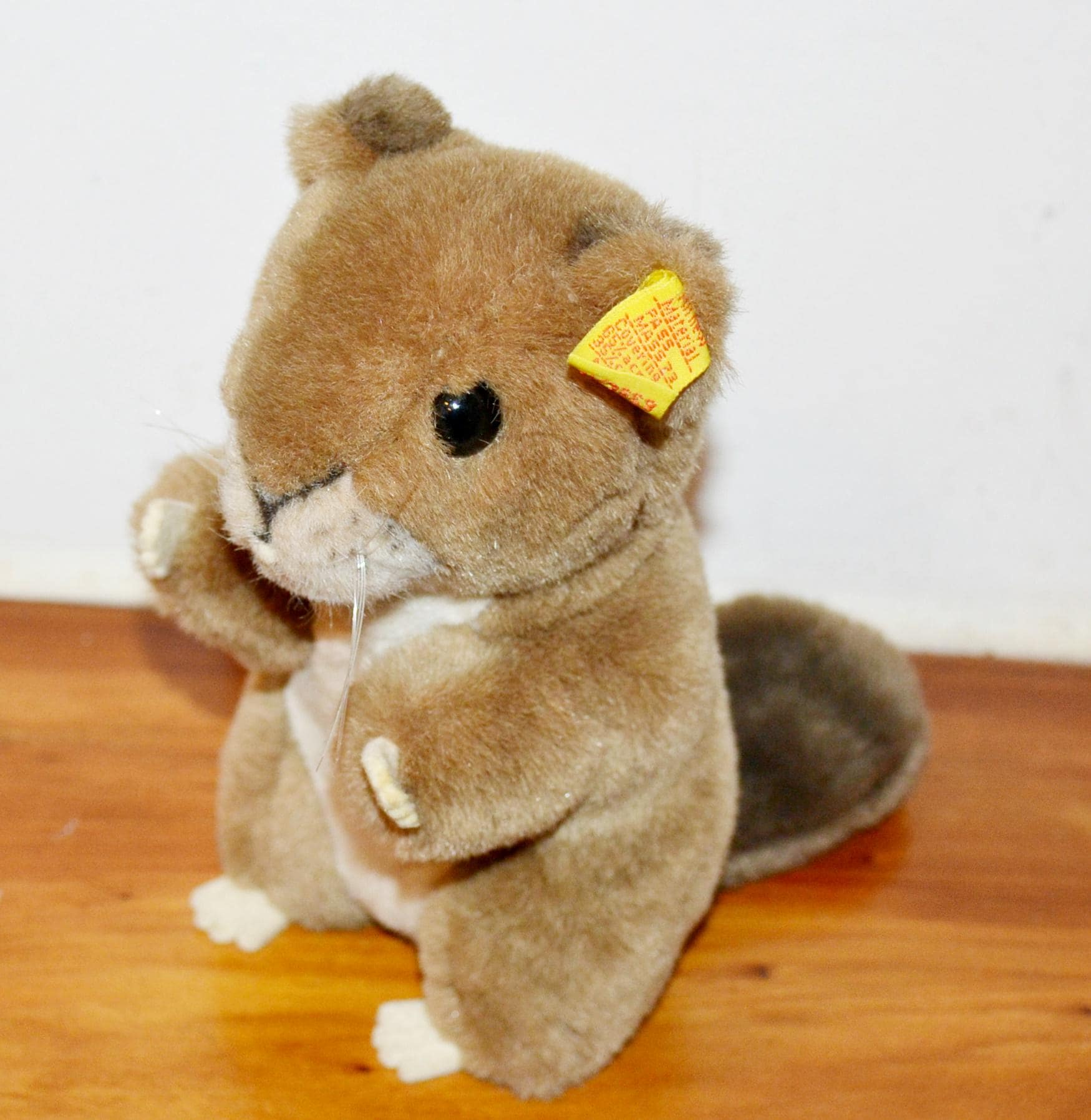 Vintage Steiff Plush Toy, Beige/brown, From the 1950s, Retro Mid
