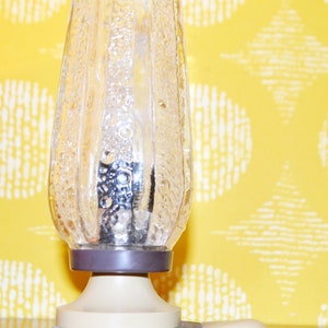 Vintage table lamp 70s retro mid century shabby chic country style lamp space age