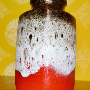 Vintage Ceramic Vase 70s Fat Lava 70s Seventies Retro Mid Century