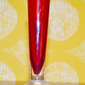 Vintage Bubble Vase Red Glass Bubbles Glass Vase SOLIFLEUR bubbles glass 60s 70s Retro Design Mid Century Space Age Seventies