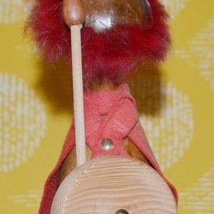 Vintage Figure XXL Viking Danish Design Teak Wood Decoration 60s 70s Mid Century Retro Space Age