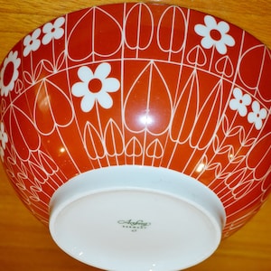 Vintage porcelain bowl by Arzberg from the 70s Retro Mid Century Shabby Chic Country Style