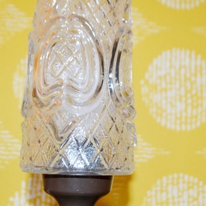 Vintage table lamp 70s retro mid century shabby chic country style lamp space age