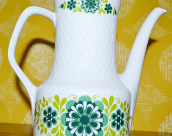 Vintage  Kaffee  Kanne von Mitterteich  Keramik 70er Jahre  Kaffeekanne Coffee pot porcelain WGP dishes retro seventies