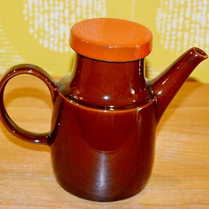 Vintage coffee pot 70s by Melitta Brown/Orange coffee pot porcelain WGP dishes retro seventies