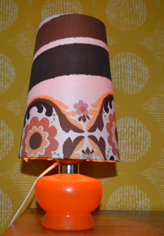 Orange 70s lamp deals