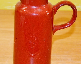 1970’s Melitta Ceracron Kopenhagen Kaffeeservice Melitta Ceracron Kopenhagen rot / bordeauxrot für 6