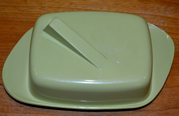 Mid century butter dish sale