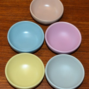 Vintage Ceramic Dip Bowls 50s Rockabilly Retro Design Mid Century Space Age