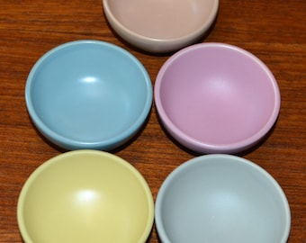 Vintage Ceramic Dip Bowls 50s Rockabilly Retro Design Mid Century Space Age