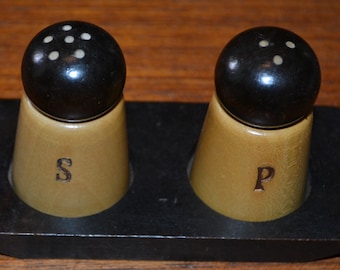 Vintage zout- en peperstrooiers, zoutstrooierset uit de jaren 60