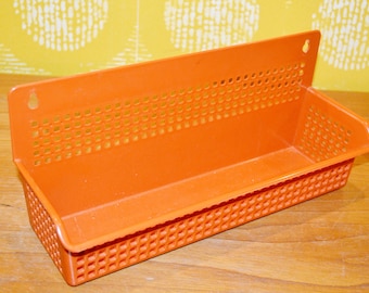 Schönes kleines  Vintage Kunststoff  Wandregal   Orange   70er Jahre Retro Mid Century Shabby Chic Landhausstil