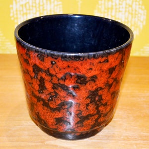 Vintage flower pot Fat Lava 70s Seventies Retro Mid Century Plant Pot WGK Fat Lava Shabby Chic Country House Style