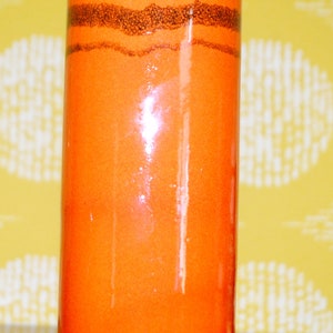 Vintage Ceramic Vase 70s Orange / Brown Space Age Mid Century Retro Seventies Fat Lava