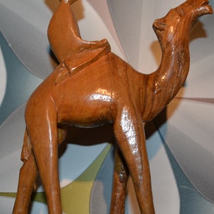 Vintage figure wood decoration 60s 70s Mid Century Retro Space Age