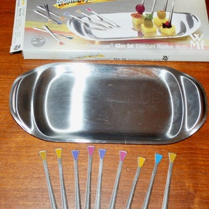 Vintage cheese set by WMF stainless steel from the 70s Retro Design Mid Century Space Age Shabby Chic Country Style