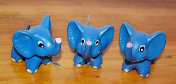 Vintage Toy Collectible Figure Elephant Metzeler Tire Motorcycle