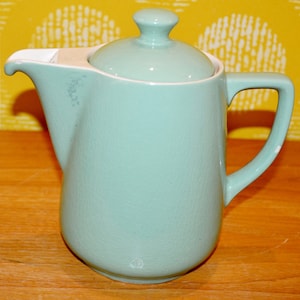 Beautiful vintage coffee pot from the 50s pastel green / beige Fifties Mid Century Retro ,WGP ,WGK Shabby Chic country house style