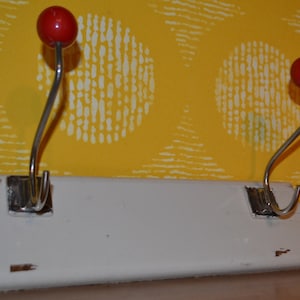 True Vintage Coat Rack / Hook Rail 50s Rockabilly Mid Century Retro