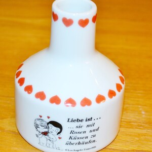 Vintage ceramic vase Bauscher /Weiden for Walte Love is 70s WKP WKK Retro Mid Century Space Age Shabby Chic Country Style
