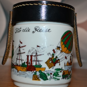 Vintage travel savings tin 70s