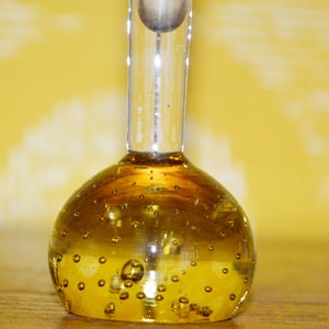 Vintage Bubble Glass Vase SOLIFLEUR bubbles glass glass vase yellow 70s Space Age Design Retro Mid Century Sweden