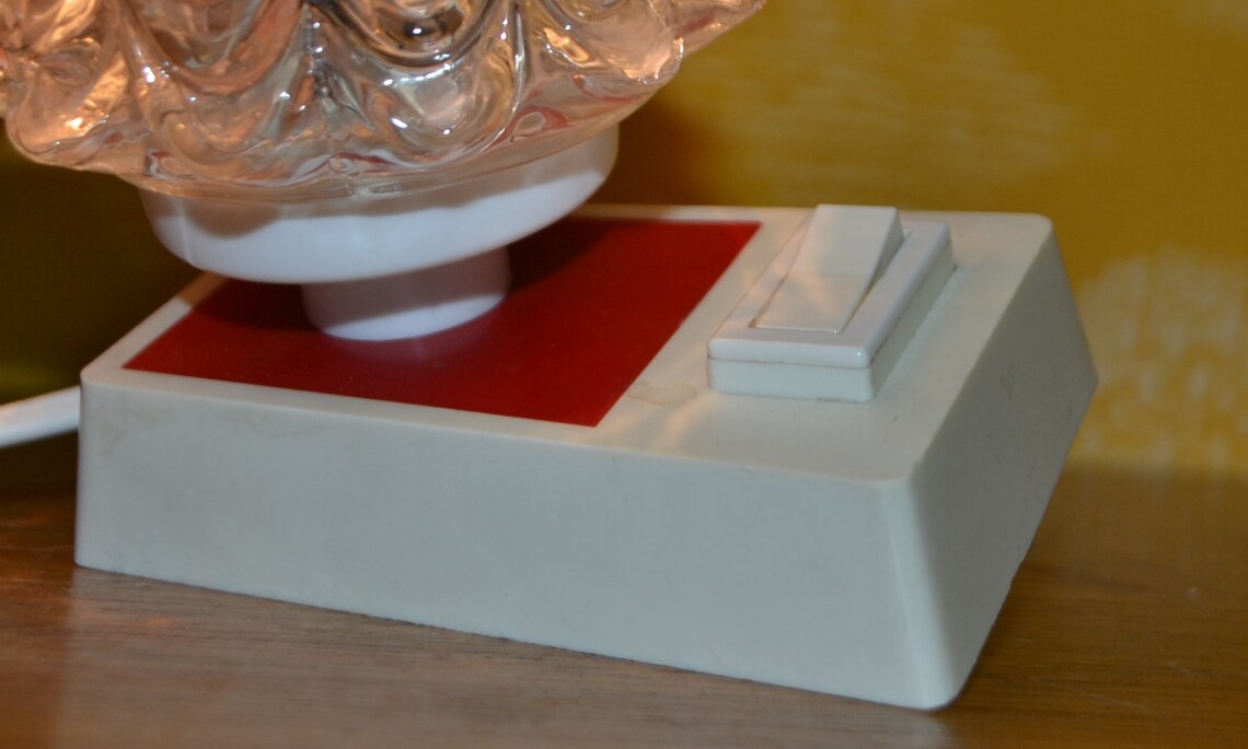 Vintage Tisch  Lampe 70er Jahre Seventies  Retro  Lamb   Rockabilly  Mid Century, foto 2 di 5