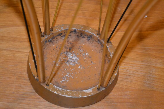 ヴィンテージ傘立て 真鍮 ゴールドカラー / ブラック レトロデザイン