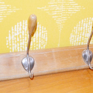 True Vintage Coat Rack / Hook Rail 50s Rockabilly Mid Century Retro